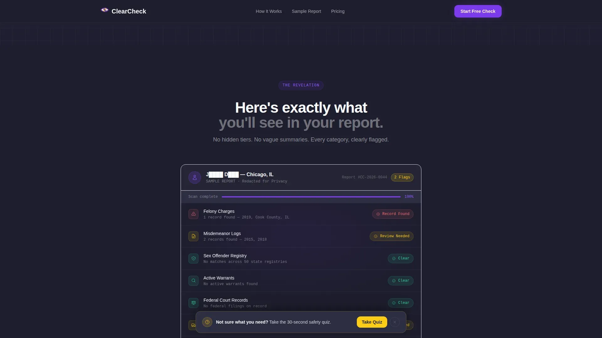 Background Check & Screening Reviews Website Template
