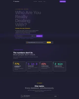 Background Check & Screening Reviews Website Template