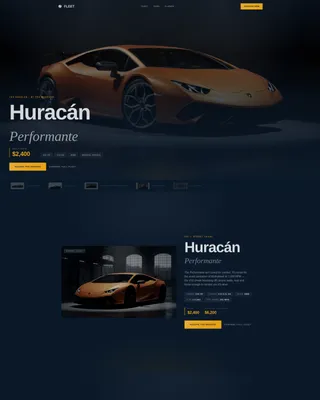 Exotic Car Rental Landing Page Template