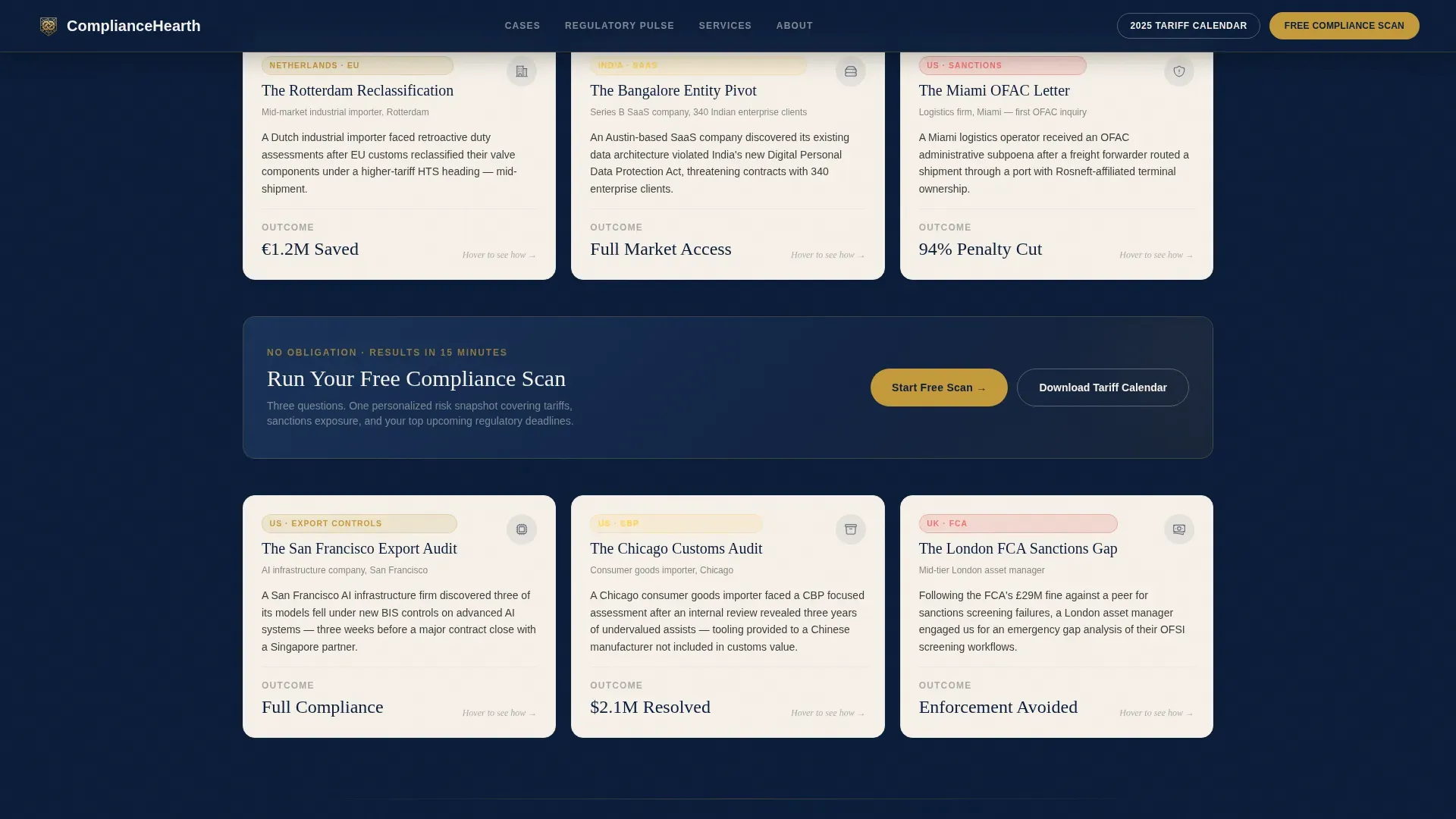 Cross-Border Compliance | Free Website Template | Rocket
