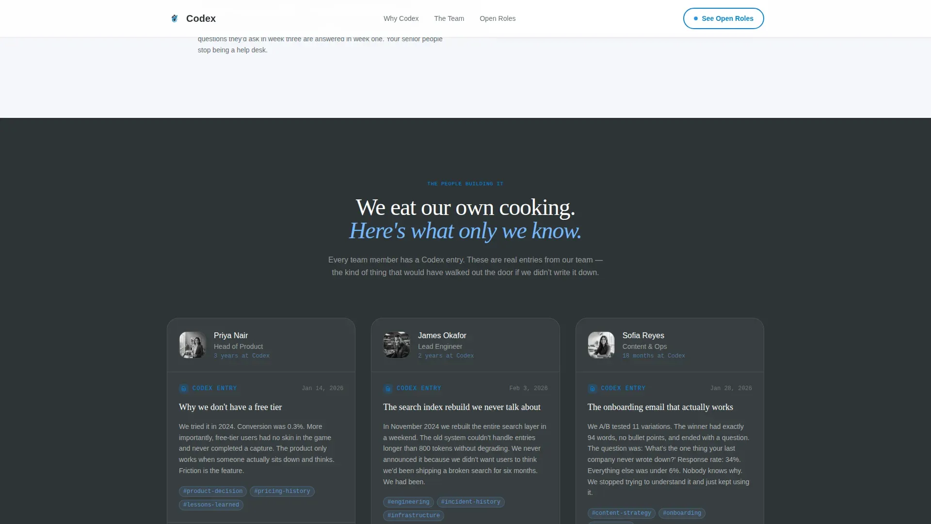 Institutional Knowledge Capture Recruitment Landing Page Template