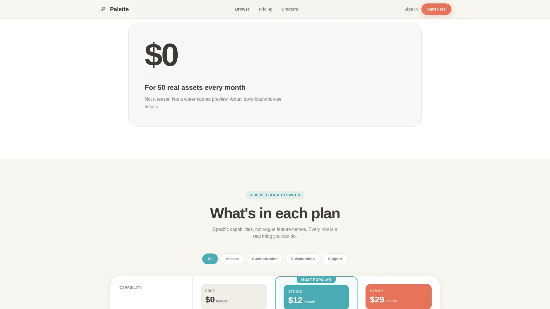 Bold Freemium Design Marketplace Landing Page Template