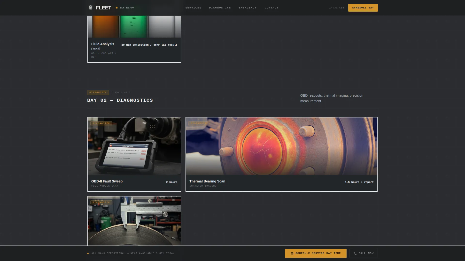 Maintenance Landing Page Template for Fleet Managers