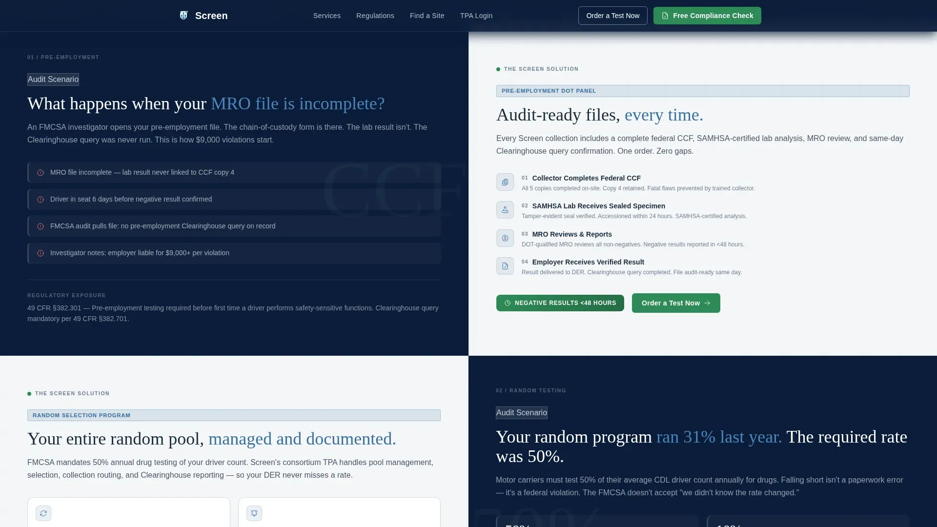 Compliance Testing | Free Website Template | Rocket