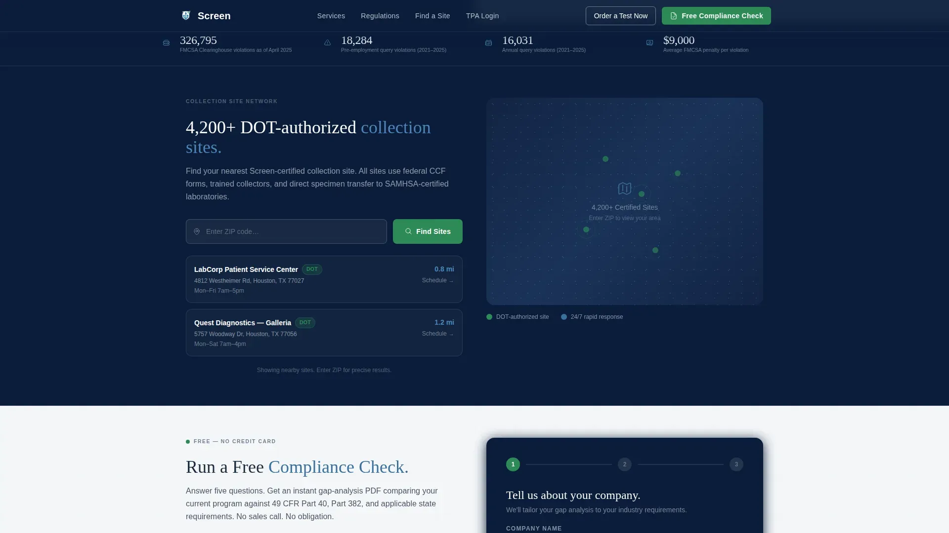 Compliance Testing | Free Website Template | Rocket