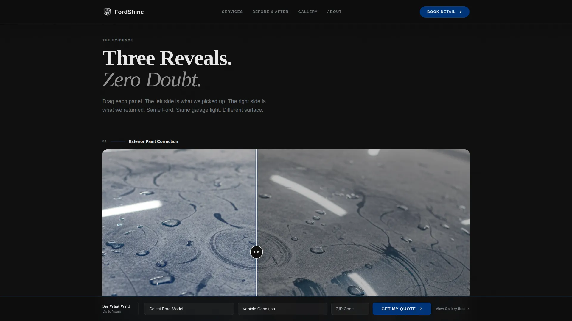 Detailing | Free Website Template | Rocket