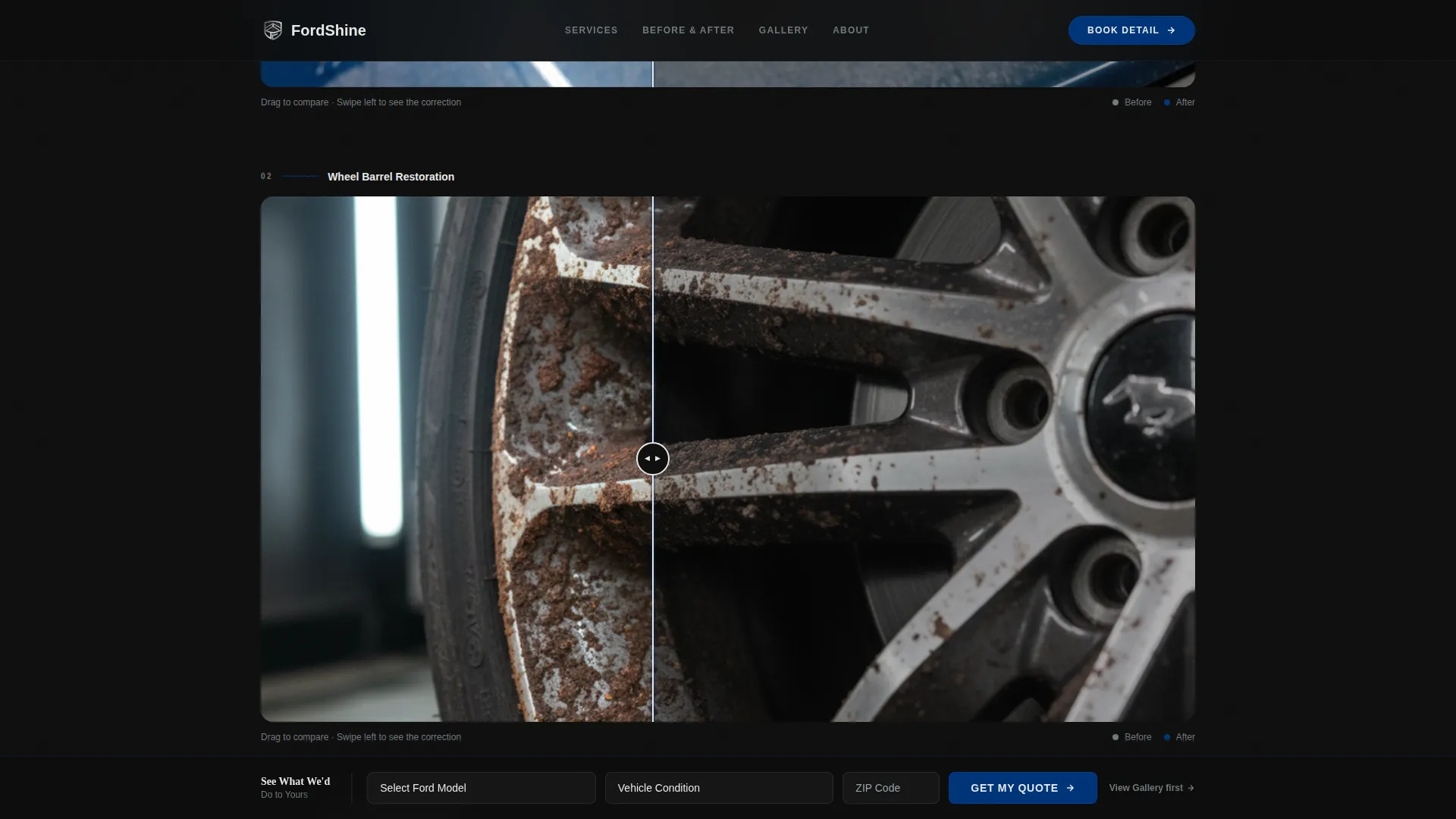 Detailing | Free Website Template | Rocket
