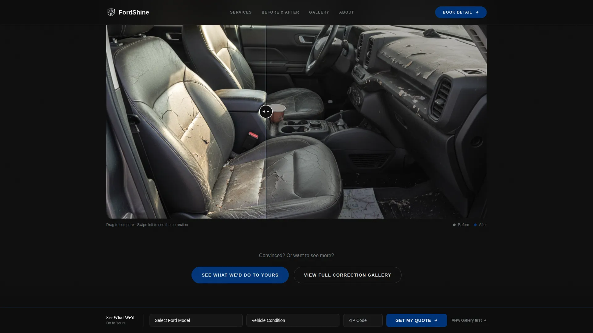 Detailing | Free Website Template | Rocket