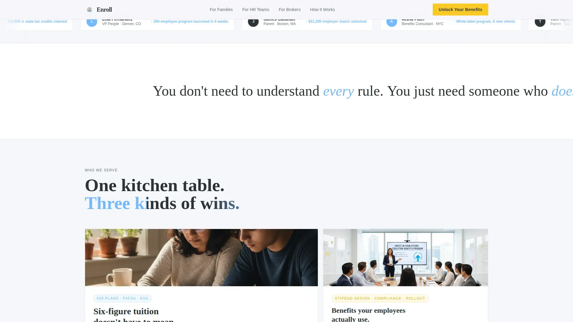 Unlock Education Benefits | Free Website Template | Rocket