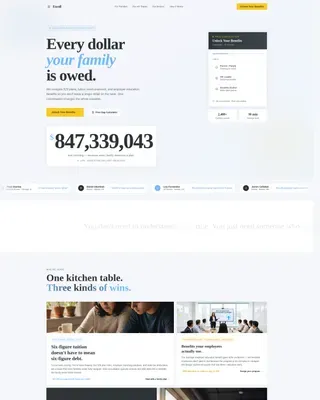 Unlock Education Benefits | Free Website Template | Rocket