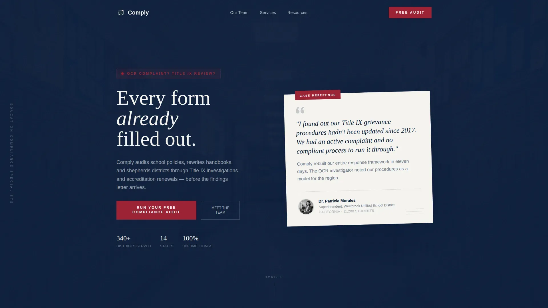 Authoritative Education | Free Website Template | Rocket