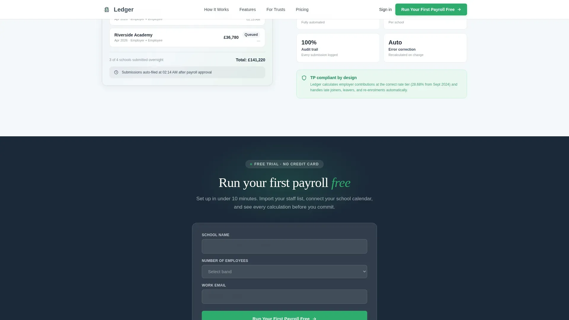Precision Education Payroll | Free Website Template | Rocket
