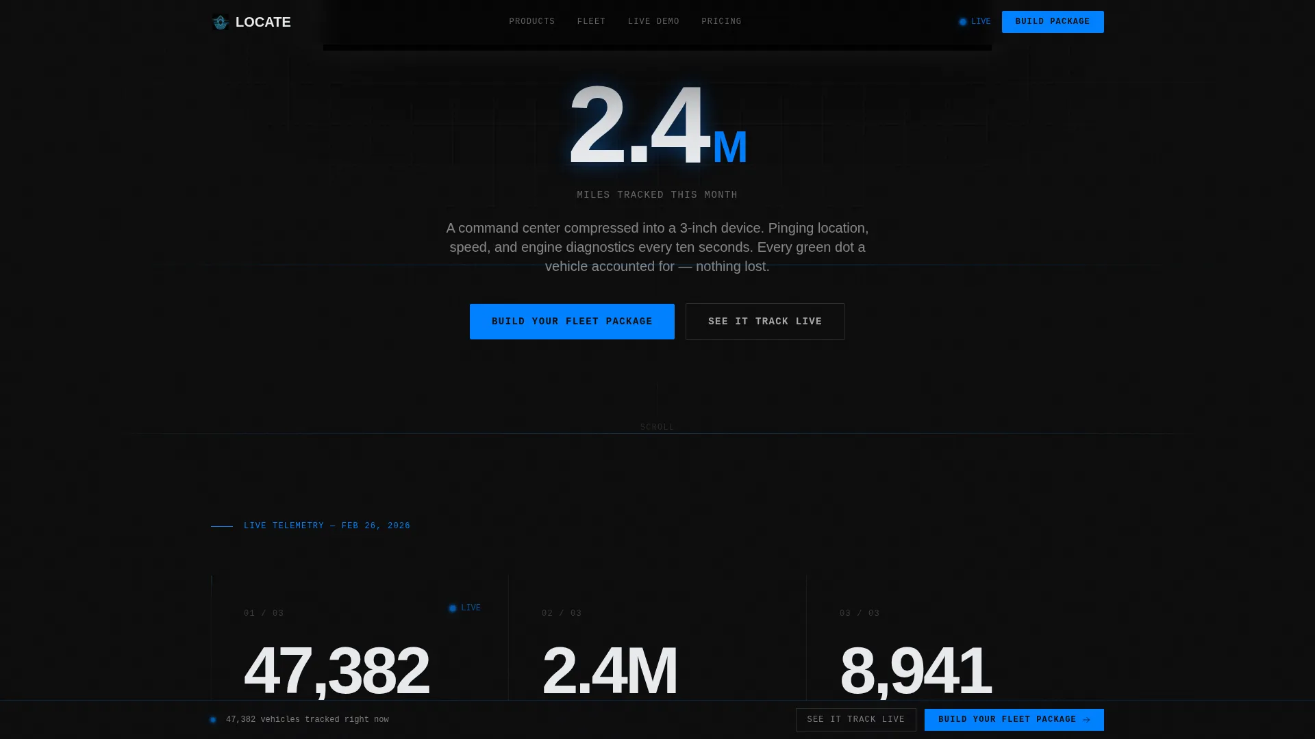 GPS Fleet Tracking Landing Page Template