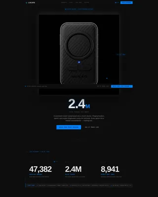 GPS Fleet Tracking Landing Page Template