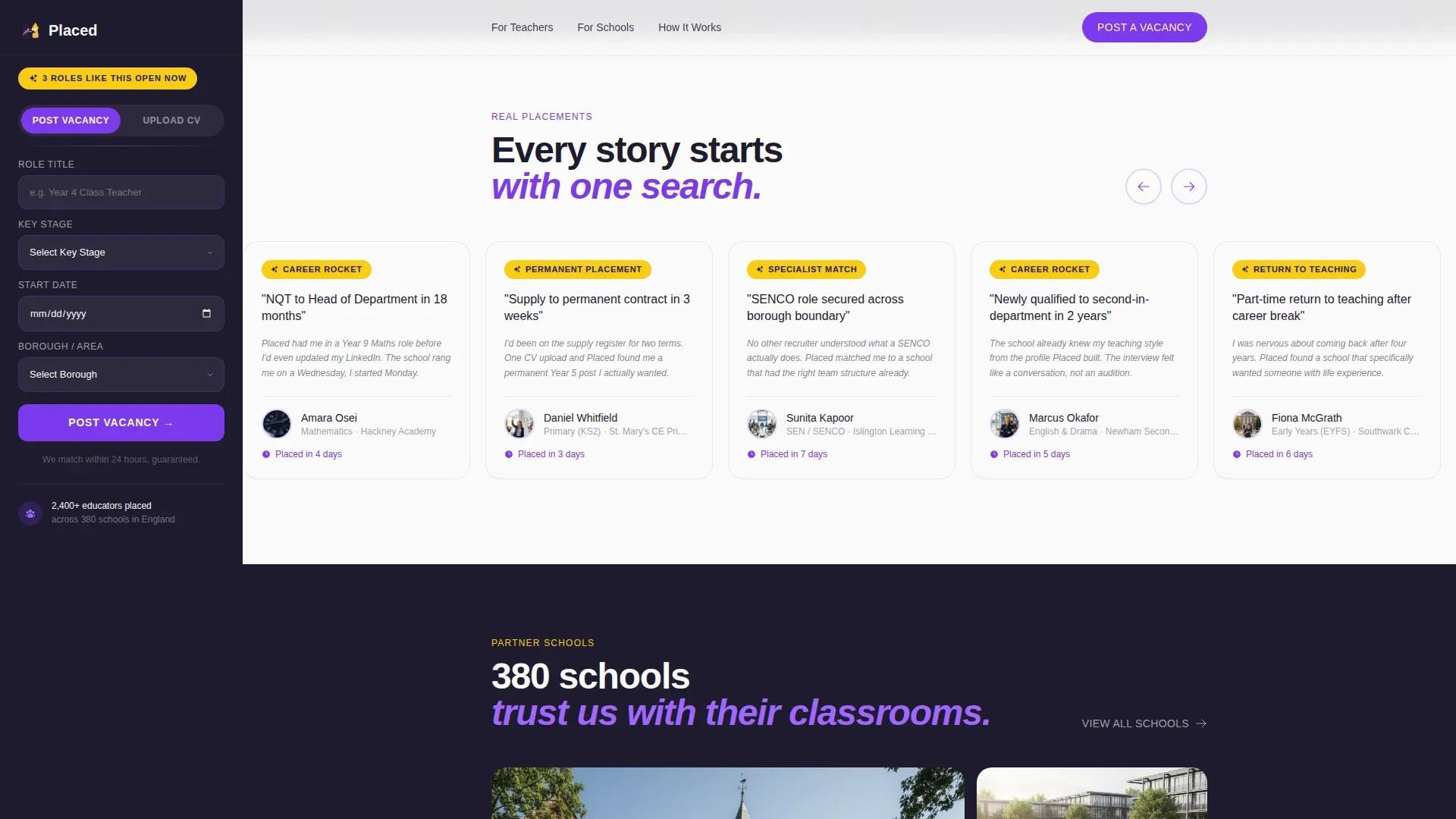 Education Recruiting | Free Website Template | Rocket