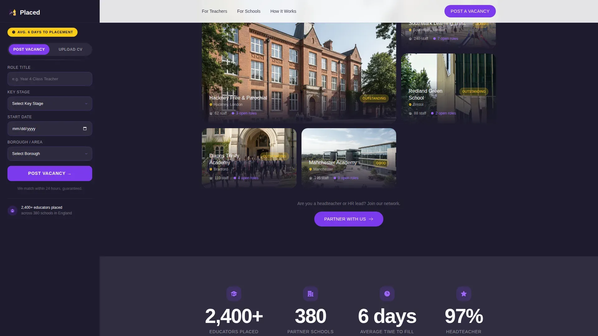 Education Recruiting | Free Website Template | Rocket