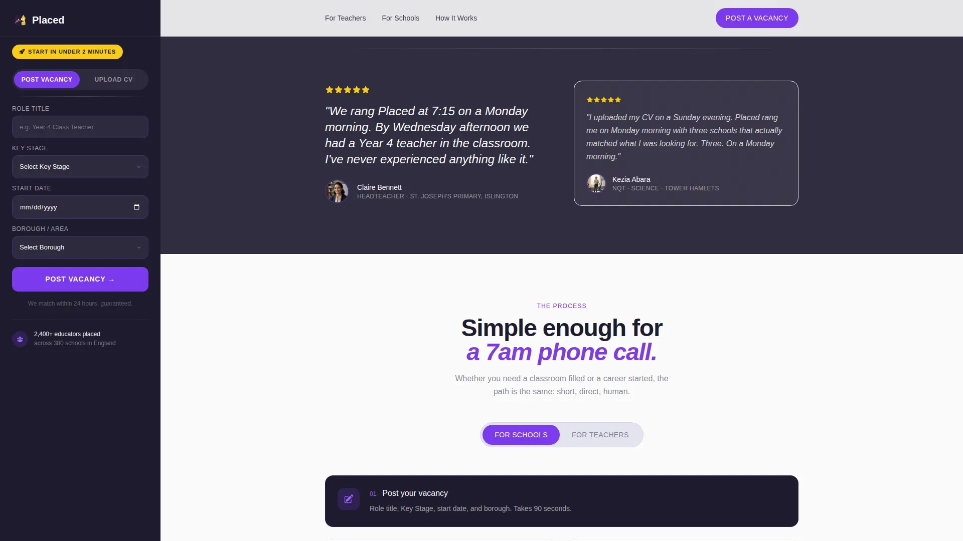 Education Recruiting | Free Website Template | Rocket