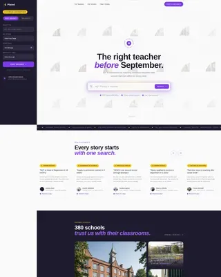 Education Recruiting | Free Website Template | Rocket