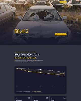 Cinematic Gap Insurance Landing Page Template