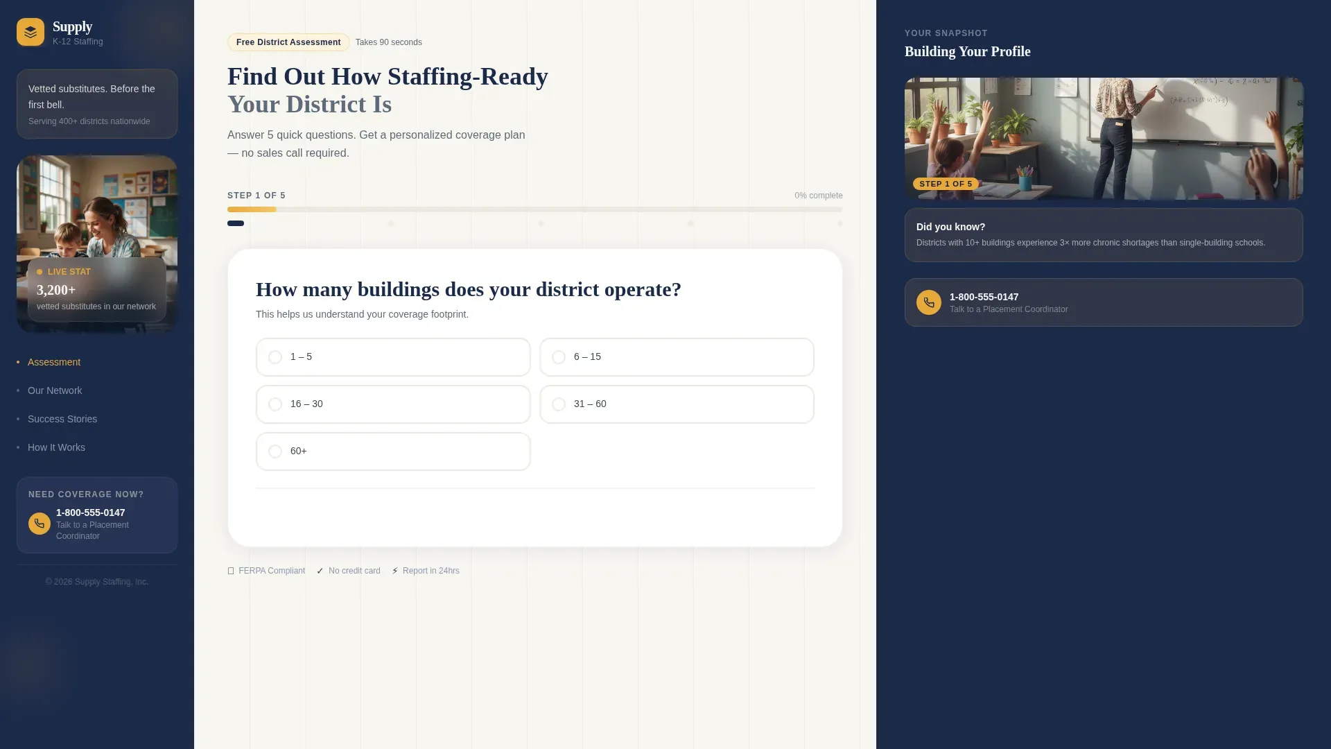 Reliable School Readiness | Free Website Template | Rocket