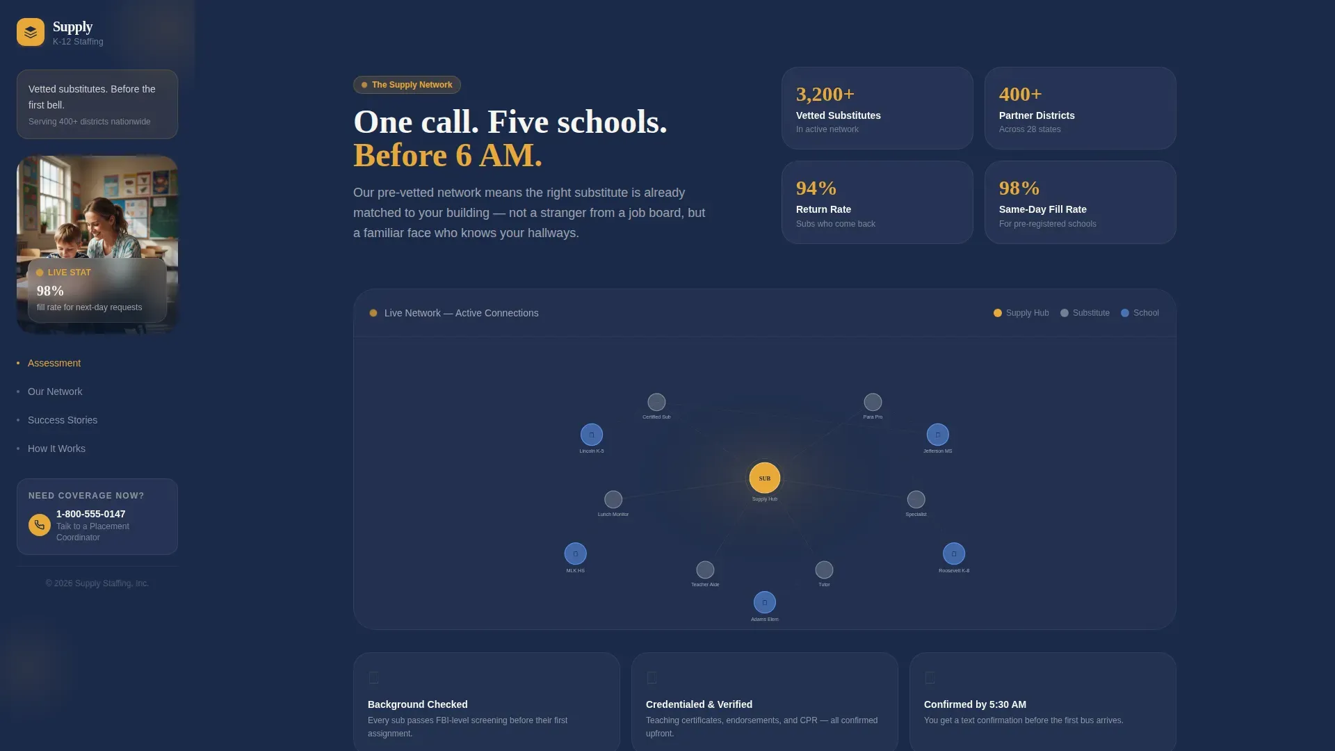 Reliable School Readiness | Free Website Template | Rocket