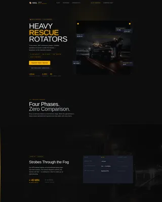 Heavy-Duty Towing & Recovery Landing Page Template