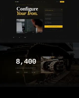 Heavy Equipment Dealer Landing Page Template