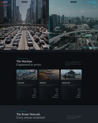 Helicopter Charter Service Landing Page Template
