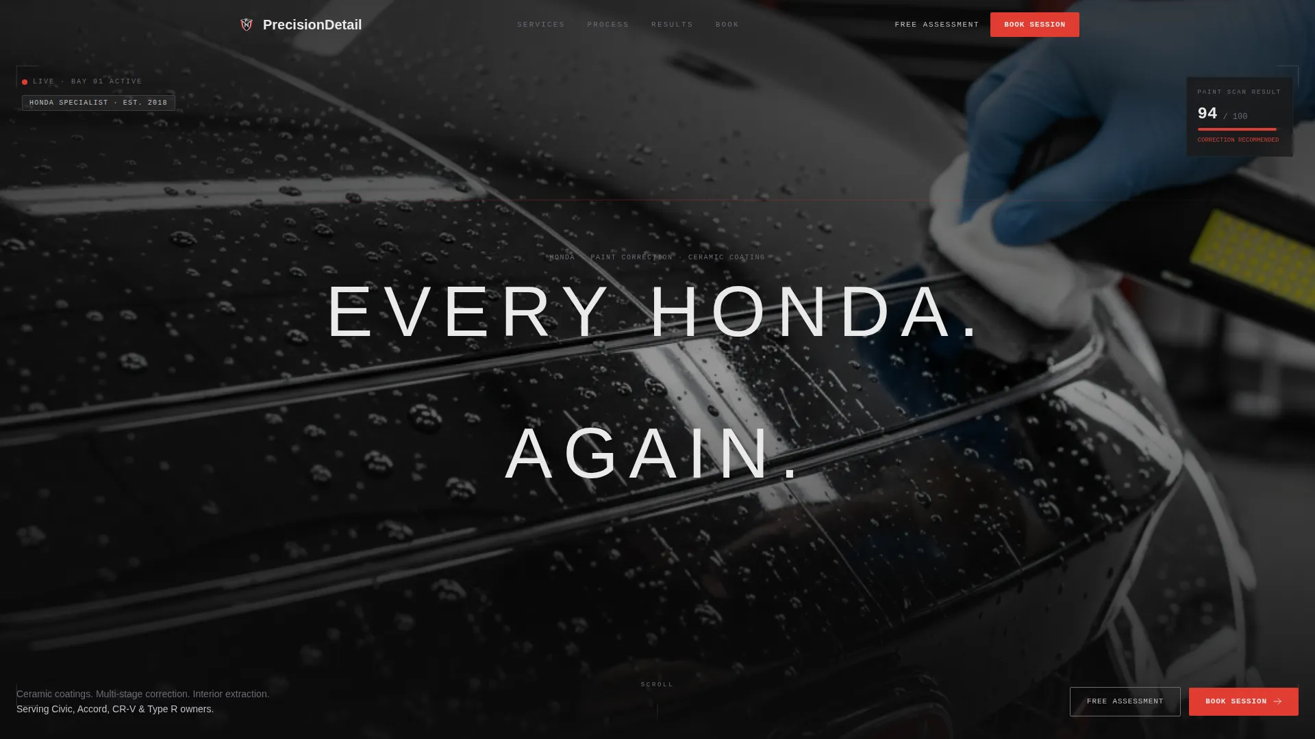 Honda | Free Website Template | Rocket