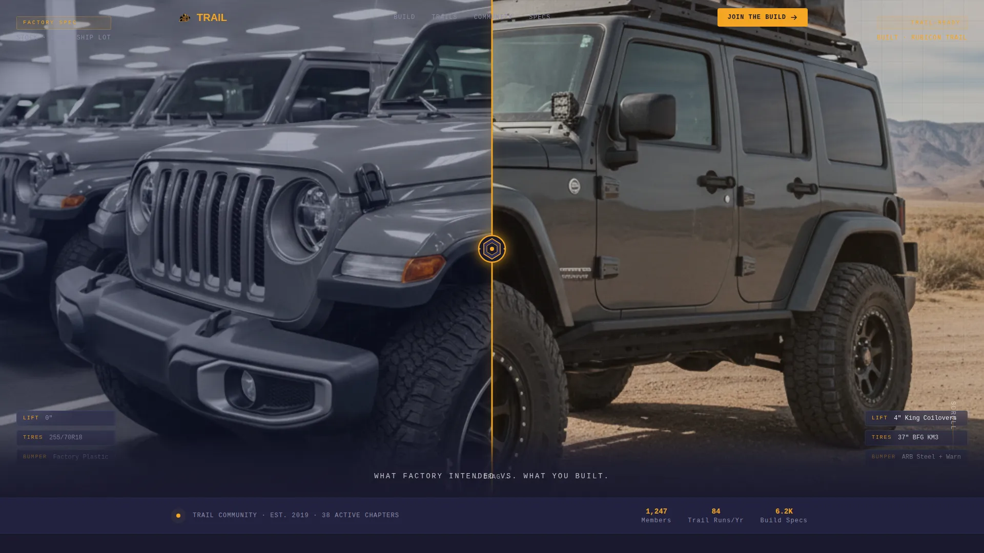 Jeep Owners Club Landing Page Template