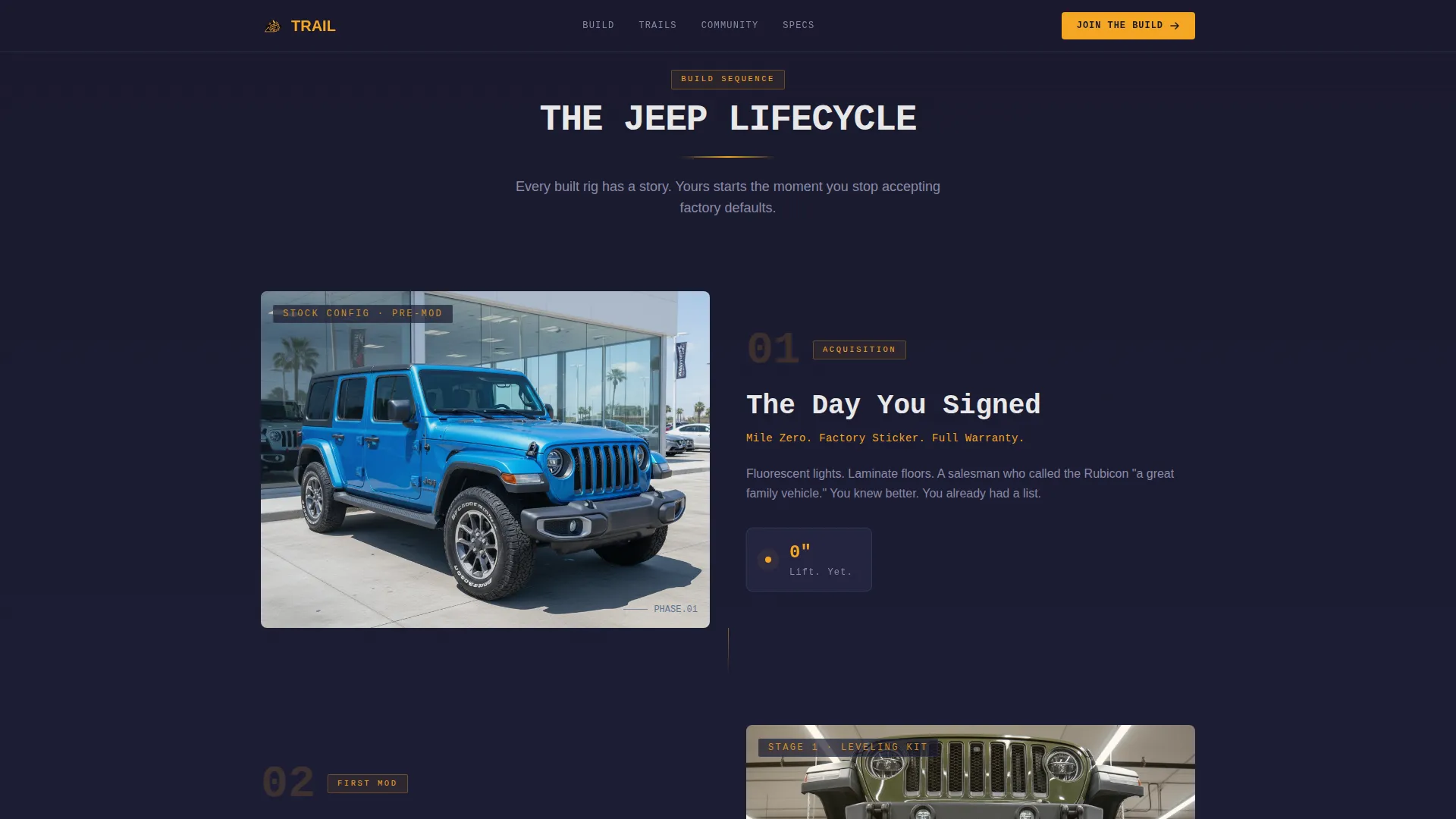 Jeep Owners Club Landing Page Template
