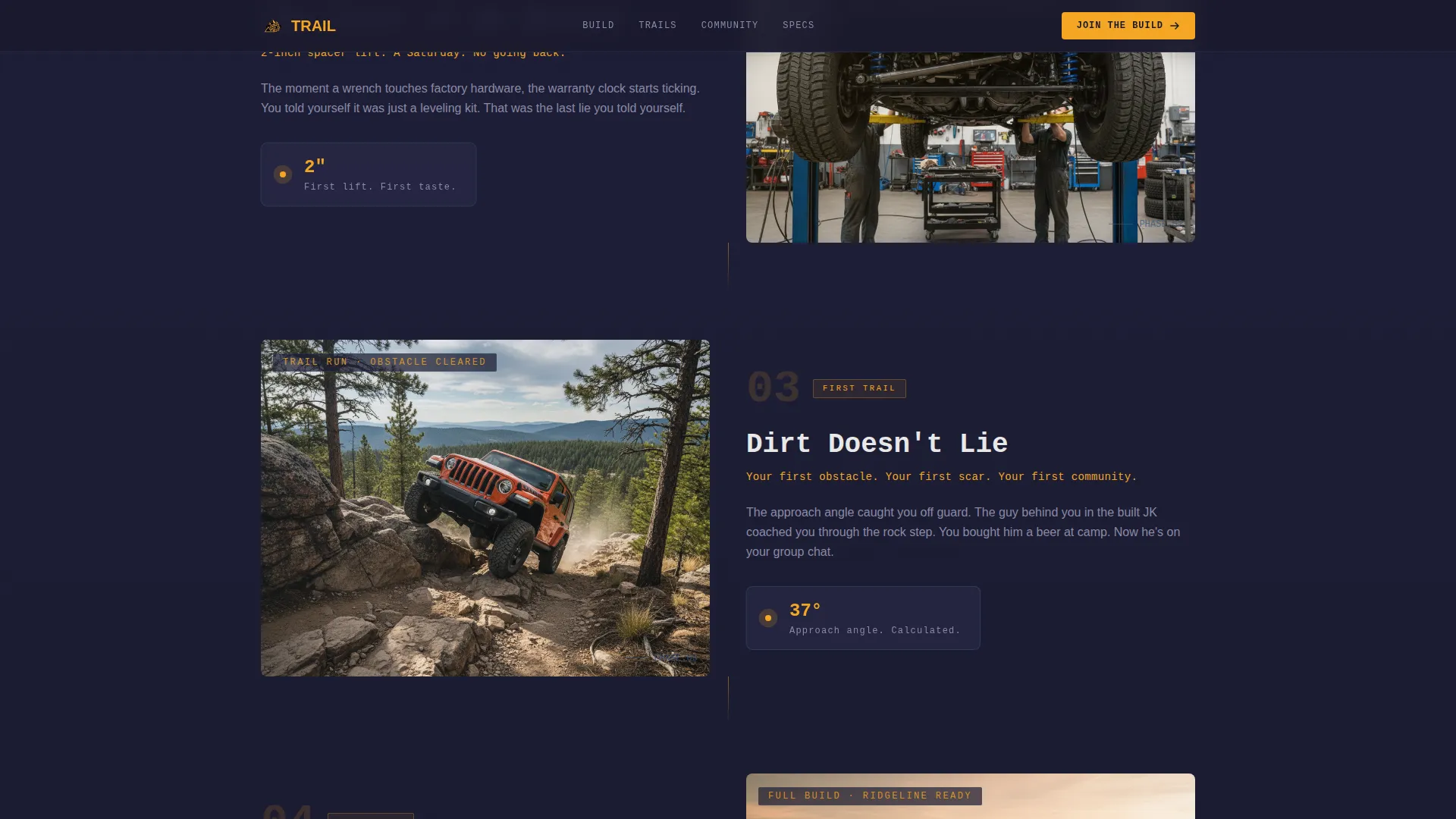 Jeep Owners Club Landing Page Template