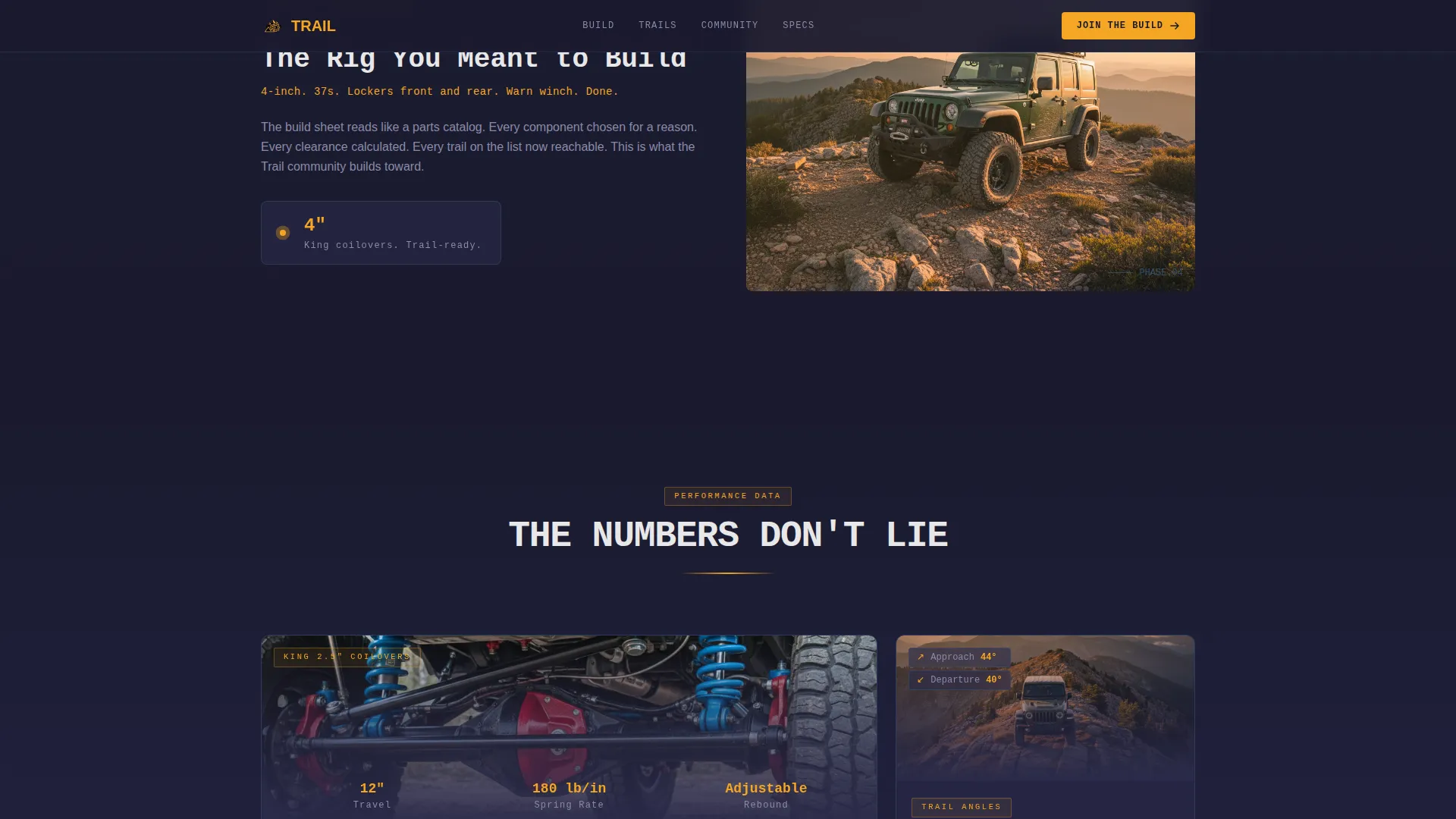 Jeep Owners Club Landing Page Template