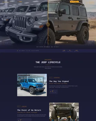 Jeep Owners Club Landing Page Template