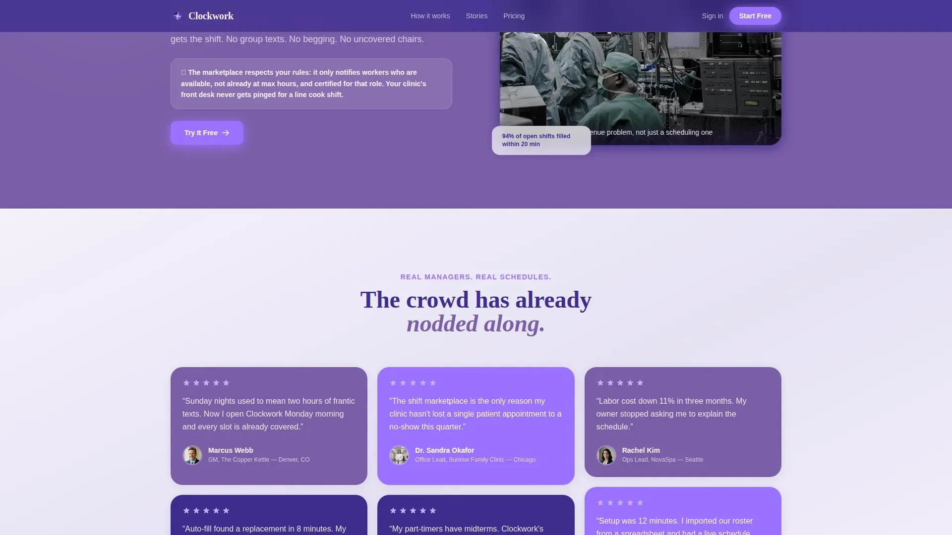 Time & Attendance Reviews Website Template