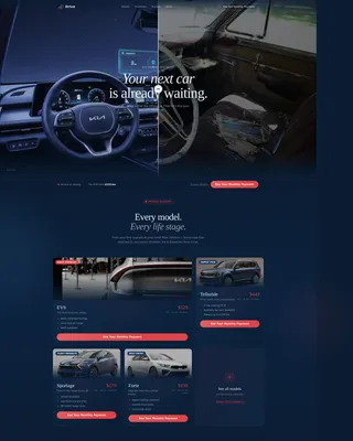Kia Leasing | Free Website Template | Rocket
