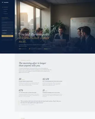 Outplacement & Career Transition Professional Website Template