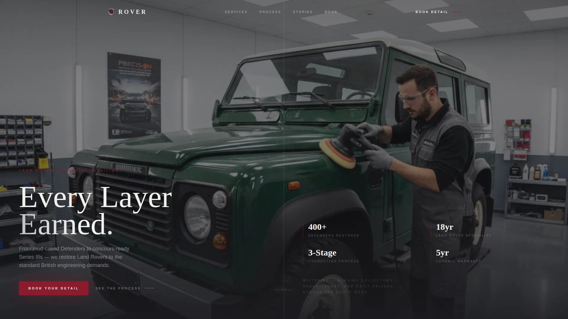 Detailing | Free Website Template | Rocket