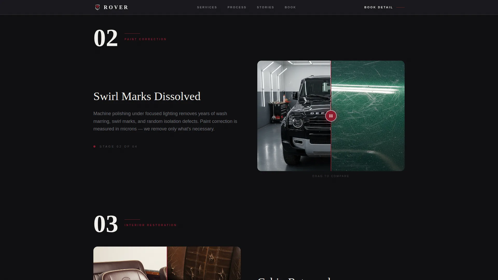 Detailing | Free Website Template | Rocket