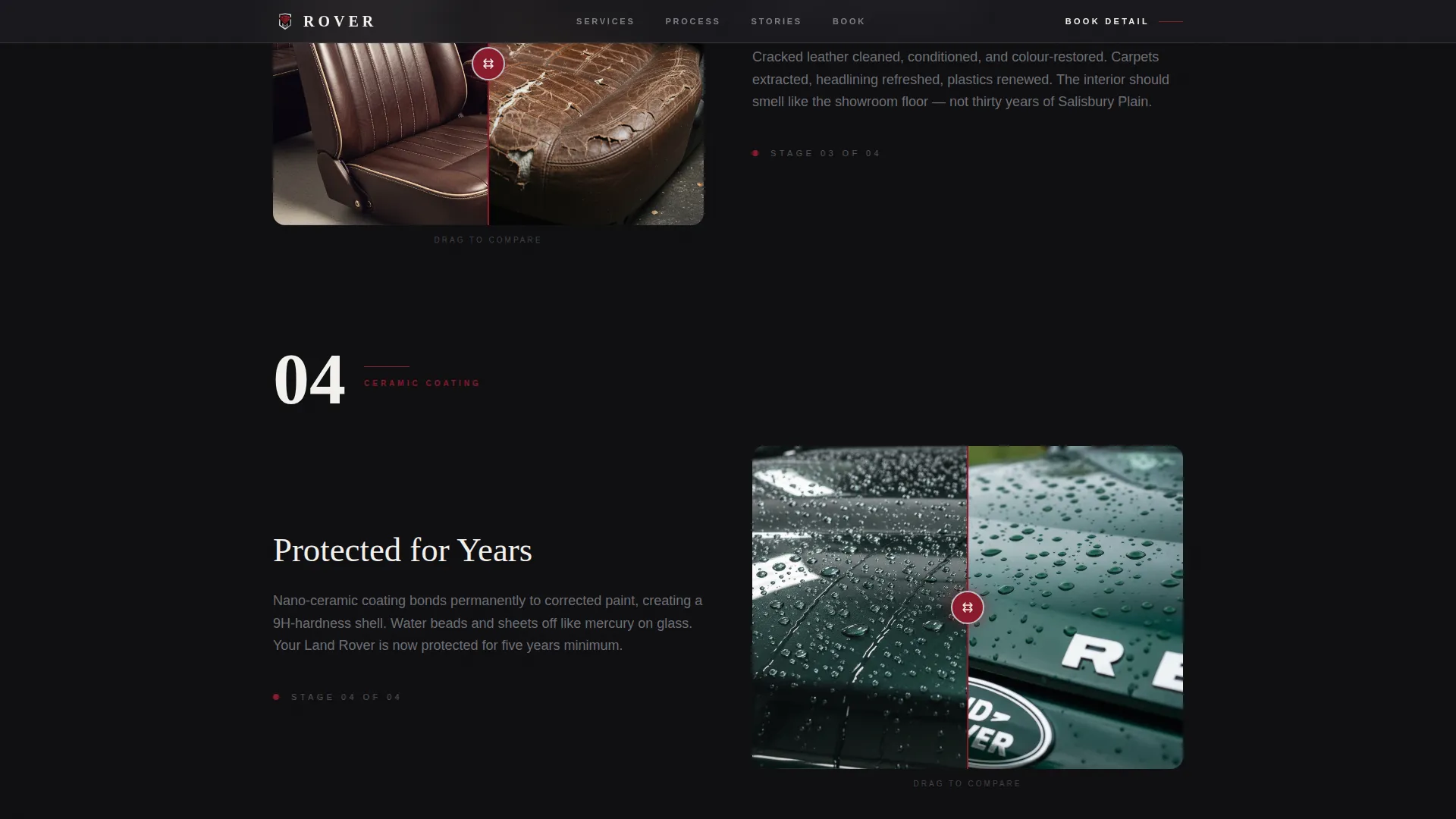 Detailing | Free Website Template | Rocket