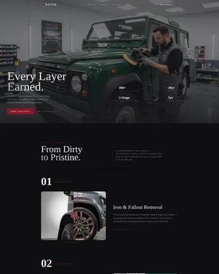 Detailing | Free Website Template | Rocket