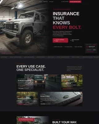 Landroverinsurance | Free Website Template | Rocket
