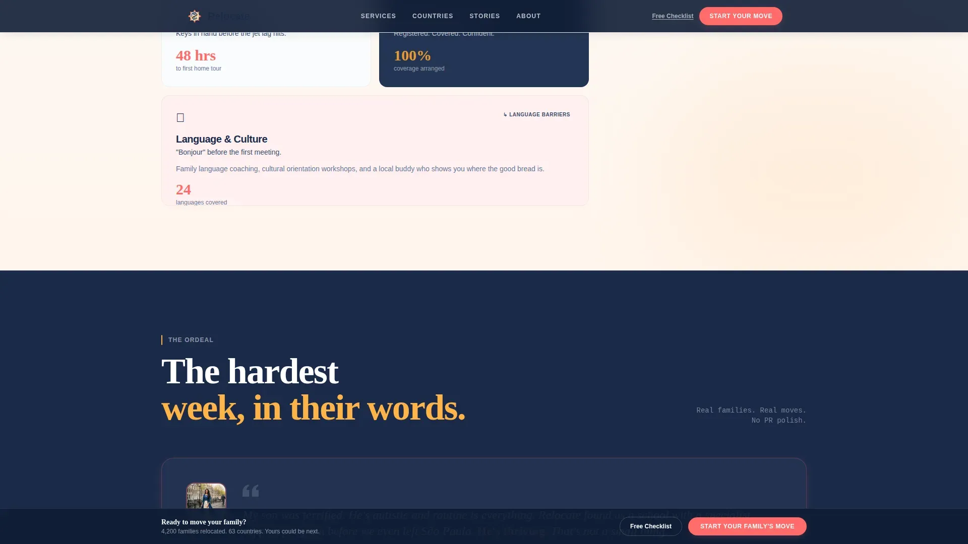 Expatriate Solutions | Free Website Template | Rocket