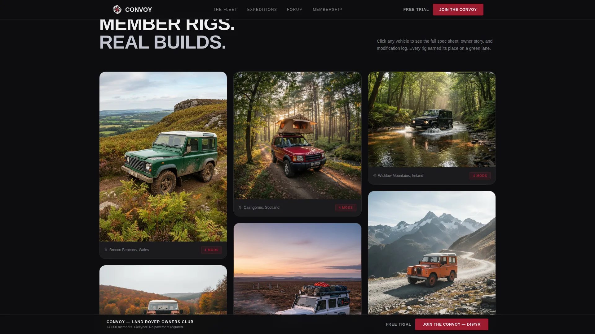 Overlanding | Free Website Template | Rocket