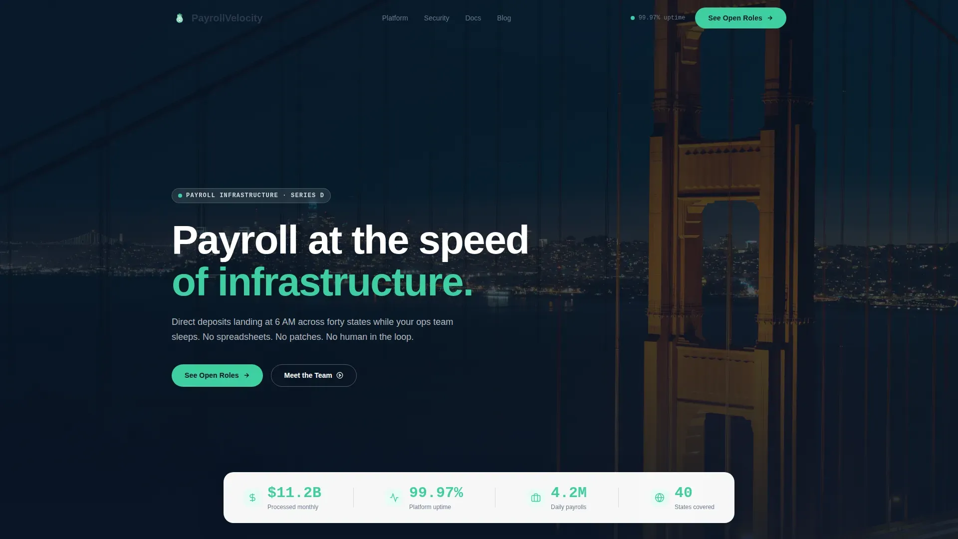 Payroll Solutions | Free Website Template | Rocket