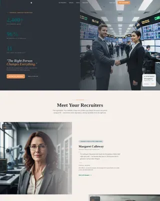 Recruiting Agency | Free Website Template | Rocket