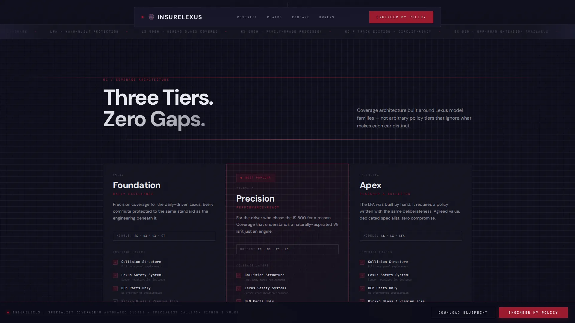 Lexus | Free Website Template | Rocket