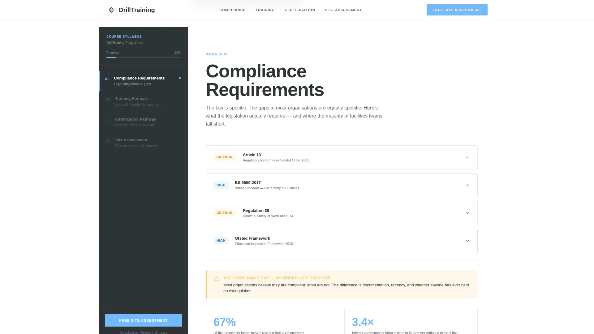 Safety Training | Free Website Template | Rocket