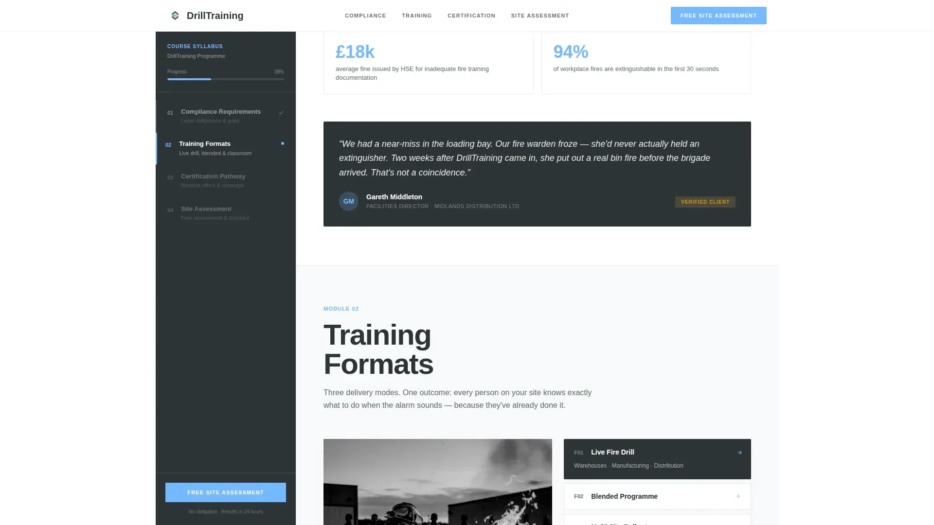 Safety Training | Free Website Template | Rocket