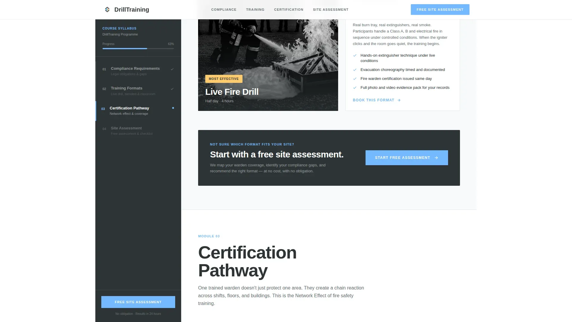 Safety Training | Free Website Template | Rocket
